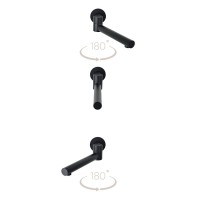 Душевая система Bronze de Luxe Scandi 14582/1B Черная матовая латунь встраиваемый