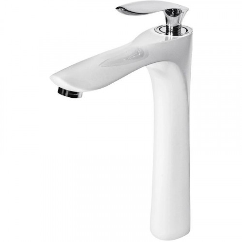 Смеситель для раковины Grocenberg GB3001WC Белый Хром