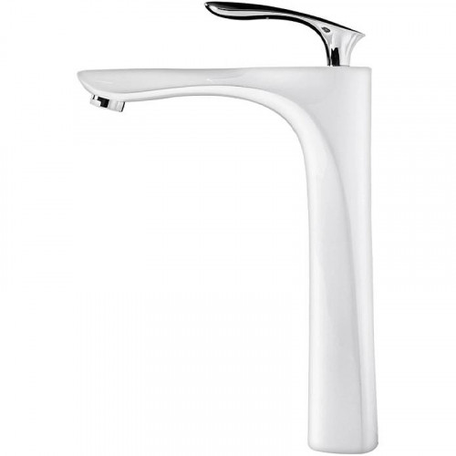 Смеситель для раковины Grocenberg GB3001WC Белый Хром