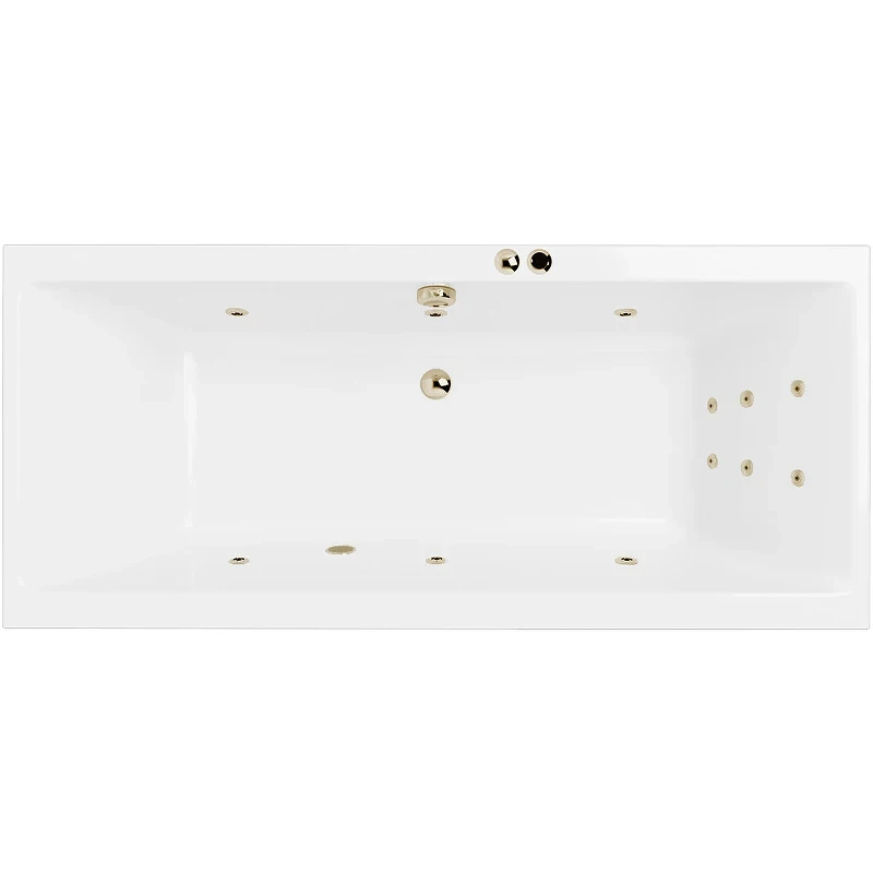 Акриловая ванна Excellent Pryzmat 170x75 WAEX.PRY17.LINE.BR с гидромассажем