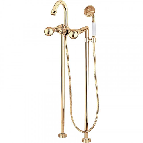 Смеситель для ванны Cezares Aphrodite APHRODITE-VDP-03/24-M Золото 24 карат латунь на пол