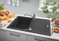 Кухонная мойка Grohe K400 78 31639AP0 Черный гранит искусственный камень (литьевой мрамор) встраиваемый