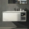 Тумба с раковиной Orans BC-V8101-1000 100 8101100W подвесная White МДФ / ЛДСП