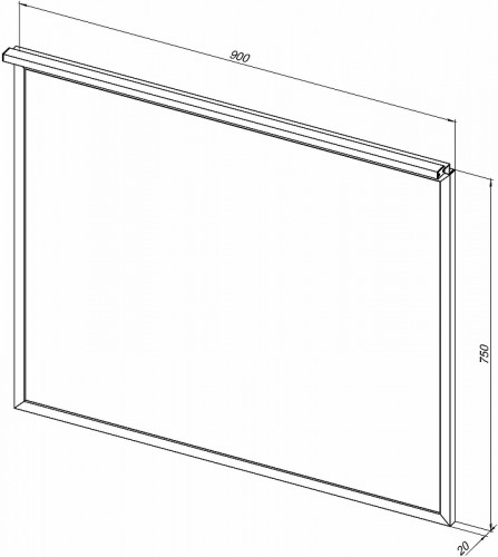 Зеркало Allen Brau Priority 90 1.31016.02 с подсветкой Серебро браш стекло