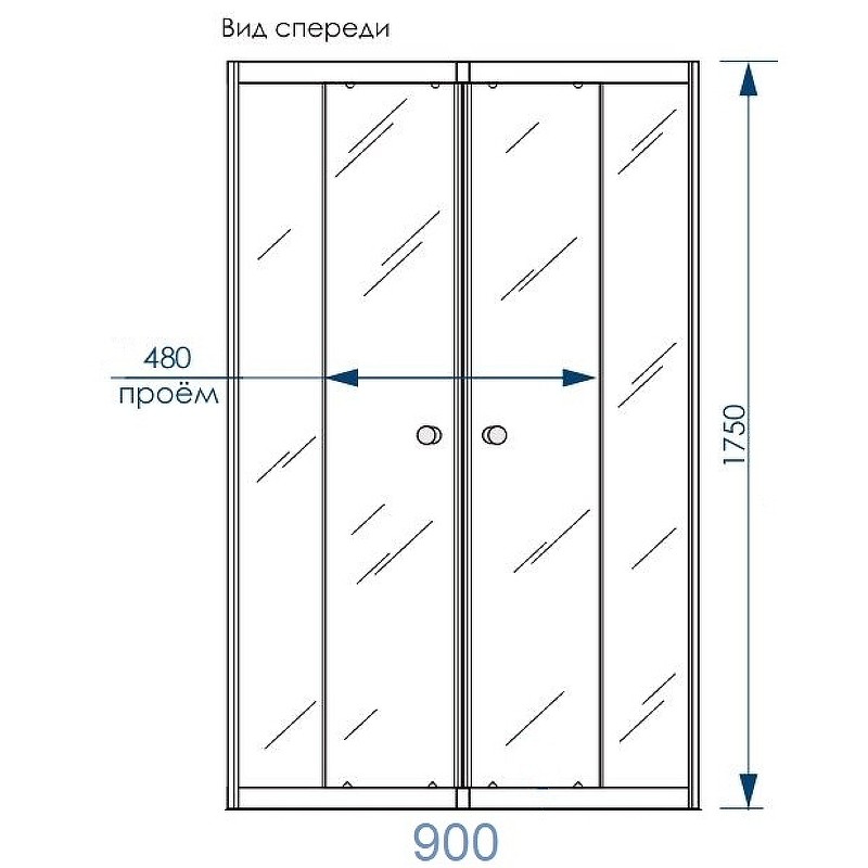 Душевой уголок Melodia della vita Square 90х90 MCNSQ9090MBk профиль Черный стекло матовое