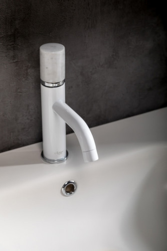 Смеситель для раковины Boheme Stick 121-W-MR-WHITE Белый латунь