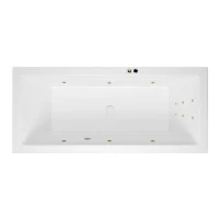 Акриловая ванна Excellent Heaven Slim 170x75 WAEX.HEV17S.LINE.BR цвет Белый с гидромассажем форсунки Бронза