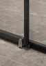 Душевая дверь Timo TD-150/03C-6 1500x1950 T04 раздвижная профиль Черный стекло прозрачное