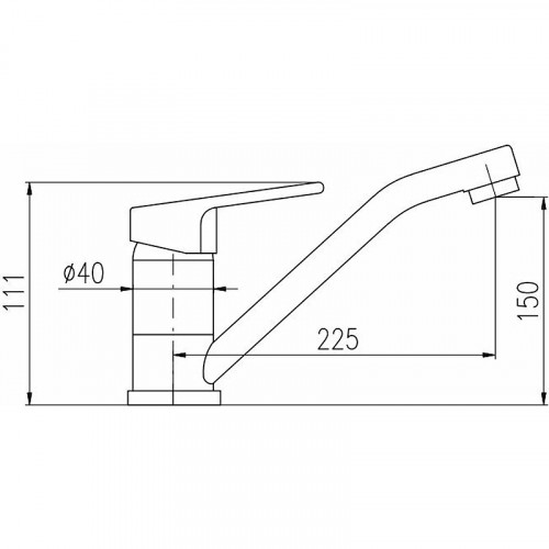 Смеситель для кухни Rav Slezak Colorado CO105.5 Хром латунь