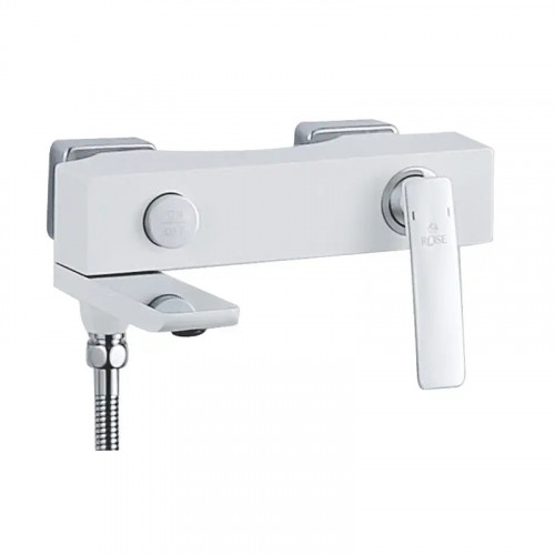 Смеситель для ванны Rose R2702F цвет Белый Хром