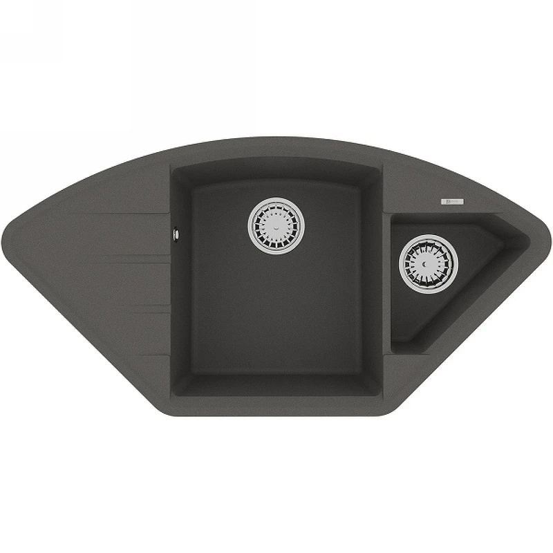 Кухонная мойка Lemark Irkana 980 9910047 Серый шелк искусственный камень (литьевой мрамор) встраиваемый