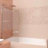 Шторка на ванну Veconi Palau 90 PL80-90-01-19C1 профиль Хром стекло прозрачное