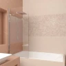 Шторка на ванну Veconi Palau 90 PL80-90-01-19C1 профиль Хром стекло прозрачное