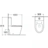 Унитаз компакт Aquatek Вега AQ2904T-00 с бачком и сиденьем Микролифт