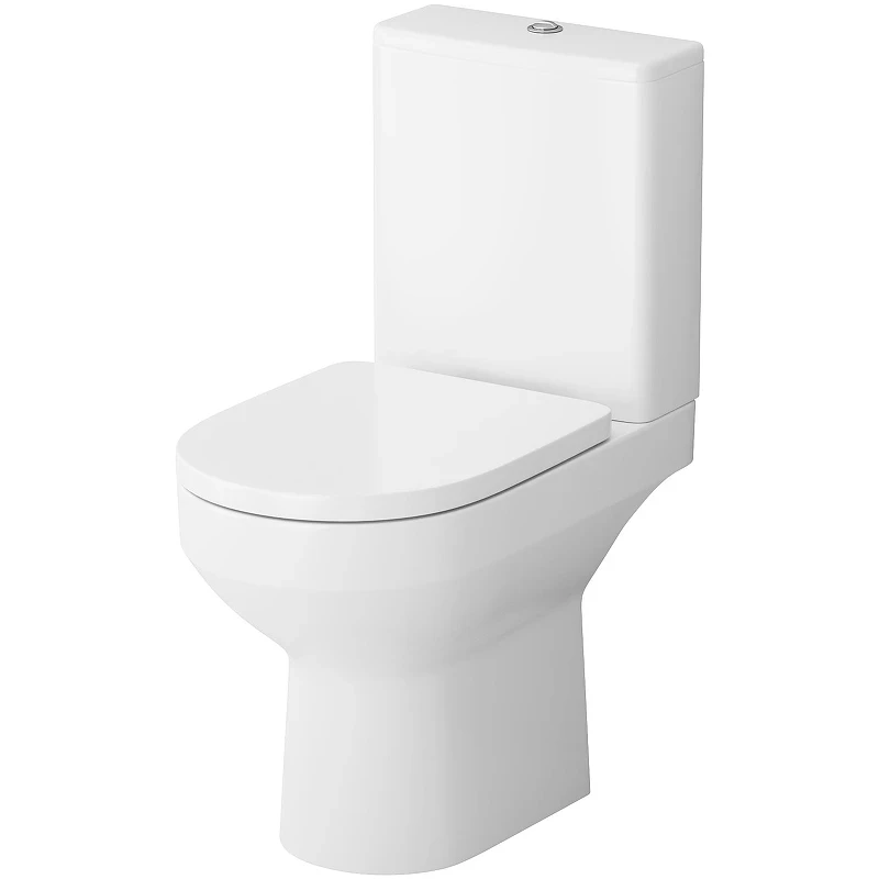 Комплект унитаза компакт AM.PM Spirit CK70DC с бачком с сиденьем Микролифт и аксессуарами для ванной комнаты фарфор напольный