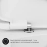 Комплект унитаза компакт AM.PM Spirit CK70DC с бачком с сиденьем Микролифт и аксессуарами для ванной комнаты фарфор напольный