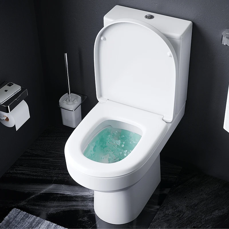 Комплект унитаза компакт AM.PM Spirit CK70DC с бачком с сиденьем Микролифт и аксессуарами для ванной комнаты фарфор напольный