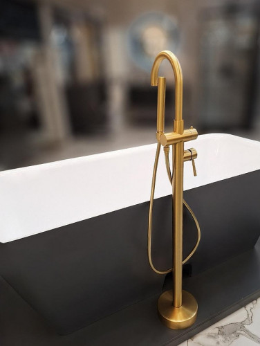 Смеситель для ванны AltroBagno Metropoli 020203 OrSp цвет Золото матовое