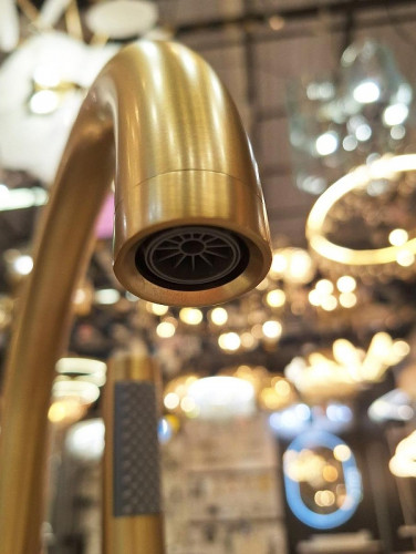 Смеситель для ванны AltroBagno Metropoli 020203 OrSp цвет Золото матовое