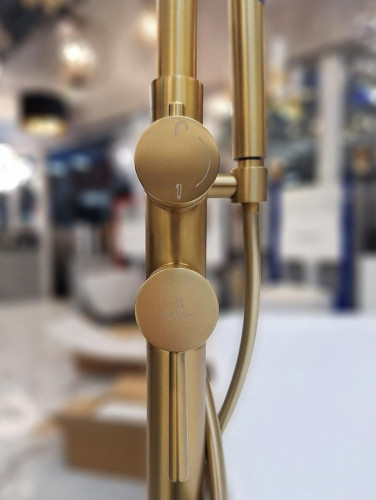 Смеситель для ванны AltroBagno Metropoli 020203 OrSp цвет Золото матовое