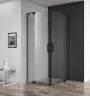 Душевой уголок Cezares Slider 110x80 SLIDER-AH-2-70/80-100/110-C-NERO профиль Черный матовый стекло прозрачное