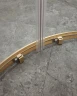 Душевой уголок Cezares Molveno 130x100 MOLVENO-RH-2-130/100-C-BORO-IV профиль Брашированное золото стекло прозрачное