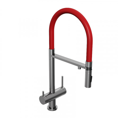 Смеситель для кухни Abelsberg Venta IXF73979GM цвет Космическая сталь