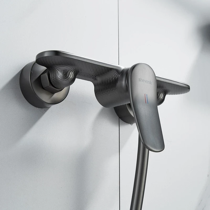 Смеситель для душа Shevanik S4716T цвет Оружейная сталь