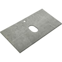 Столешница под раковину BelBagno 80 KEP-80-MGL Marmo Grigio Lucido искусственный камень (литьевой мрамор)