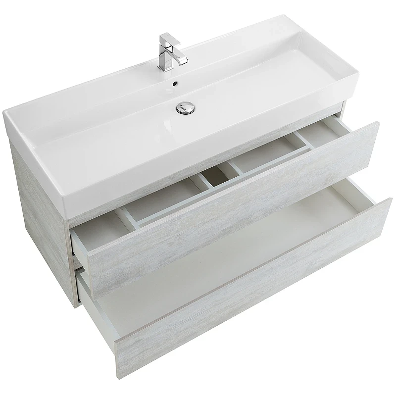 Тумба под раковину Cezares Molveno 46 120 MOLVENO 46-120-2C-SO-LB подвесная Legno Bianco МДФ / ЛДСП