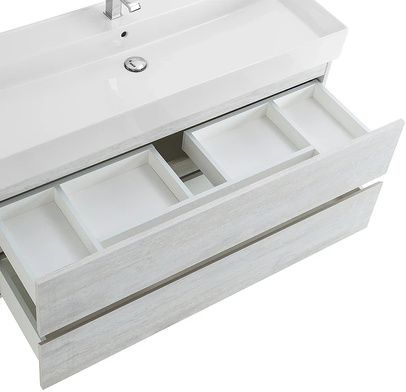 Тумба под раковину Cezares Molveno 46 120 MOLVENO 46-120-2C-SO-LB подвесная Legno Bianco МДФ / ЛДСП
