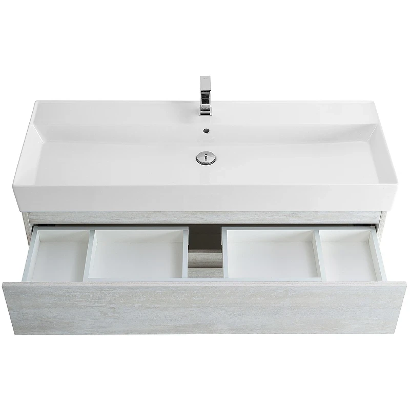 Тумба под раковину Cezares Molveno 46 120 MOLVENO 46-120-2C-SO-LB подвесная Legno Bianco МДФ / ЛДСП