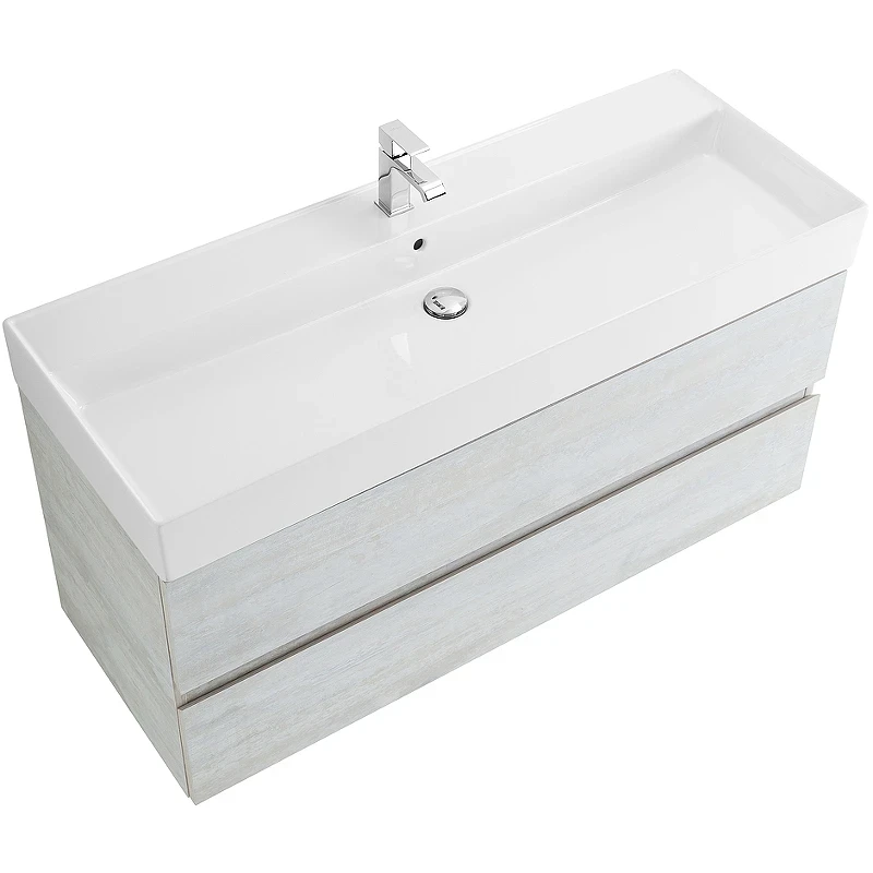 Тумба под раковину Cezares Molveno 46 120 MOLVENO 46-120-2C-SO-LB подвесная Legno Bianco МДФ / ЛДСП