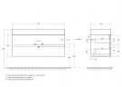 Тумба под раковину Cezares Molveno 46 120 MOLVENO 46-120-2C-SO-LB подвесная Legno Bianco МДФ / ЛДСП