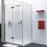 Душевой уголок WasserKRAFT Aller 120х100 L 10H10LBLACK MATT профиль Хром матовый стекло прозрачное