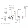 Смеситель для душа Remer Minimal Thermo NT30VO с термостатом Медь латунь встраиваемый