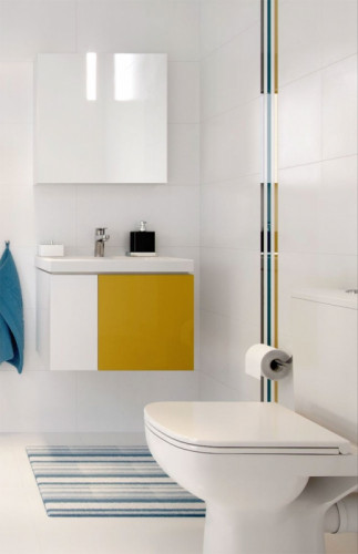 Унитаз компакт Cersanit Colour S-KO-COL011-3/5-COn-DL-w с бачком и сиденьем Микролифт фарфор напольный