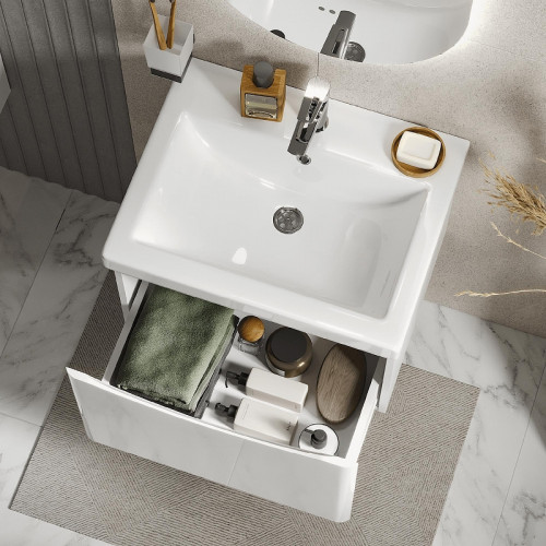 Тумба под раковину Vigo Glem 70 336 подвесная цвет Белый