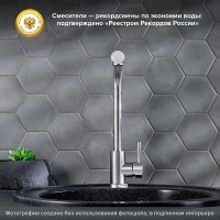 Смеситель для кухни Ростовская Мануфактура Сантехники SUS124-017F-3 Нержавеющая сталь нержавеющая сталь