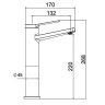 Смеситель для раковины Laparet Nobia Pro N3014702LPT Хром латунь