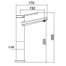Смеситель для раковины Laparet Nobia Pro N3014702LPT Хром латунь