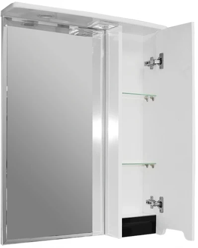 Зеркало со шкафом Mixline Прометей 65 R 524714 с подсветкой Белое