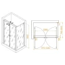 Душевой уголок RGW Passage 120x80 060814428-014 профиль цвет Черный стекло прозрачное