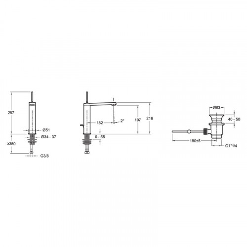 Смеситель для раковины Jacob Delafon Composed E73053-CP Хром