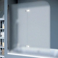 Шторка на ванну Koller Pool Waterfall Line 115 L QP97 профиль Хром стекло рифленое