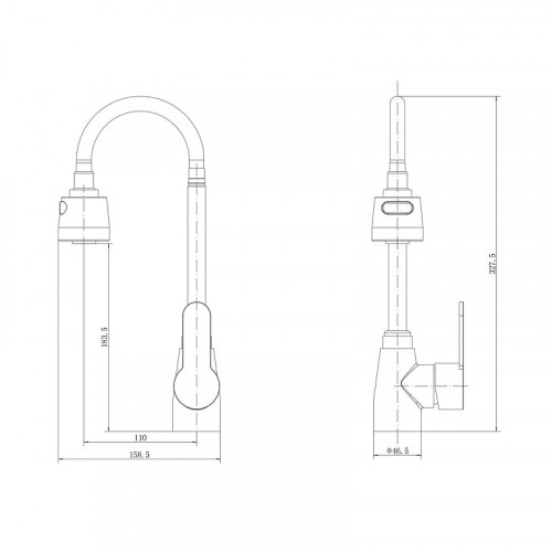 Смеситель для кухни Plstart PL4302 цвет Хром