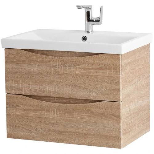 Тумба под раковину BelBagno Marino-Cer 70 MARINO-CER-700-2C-SO-WO-P подвесная Rovere Bianco МДФ / ЛДСП