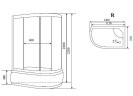 Душевая кабина Timo Comfort 120x85 T-8820RF с гидромассажем