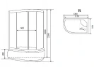 Душевая кабина Timo Comfort 120x85 T-8820RF с гидромассажем