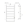 Электрический полотенцесушитель APEXTERMO Terra Light 800x450 TR00384BL цвет Черный